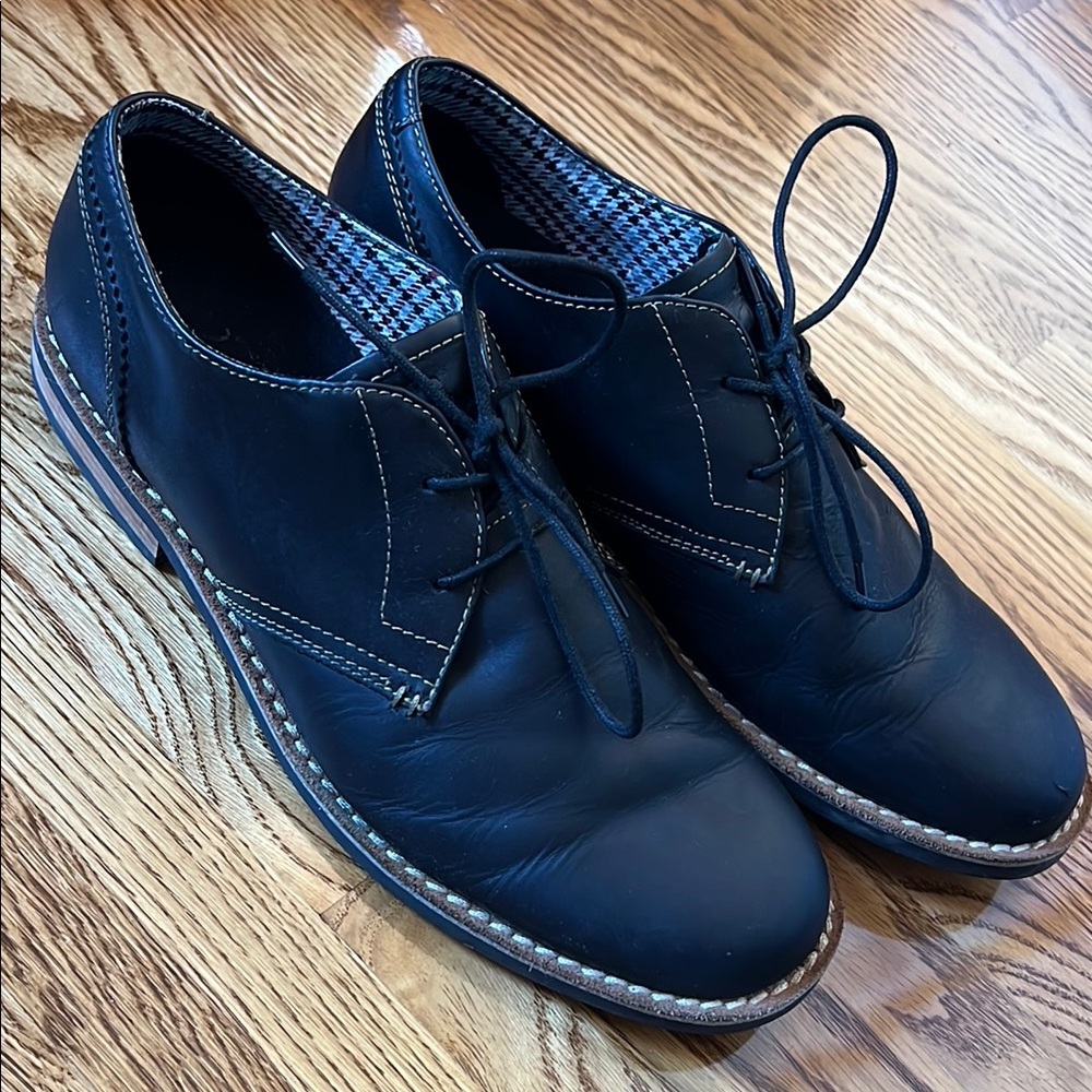 Men's Penguin Black Leather Shoes